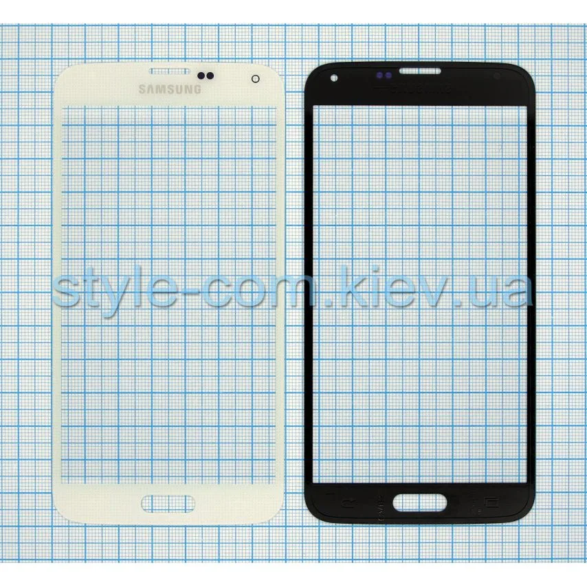 Скло дисплея Samsung G900 5,1 дюйм біле Original Quality