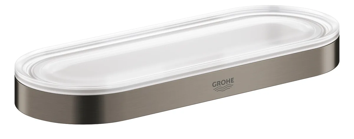 Настенная мыльница Grohe 200х75 мм прозрачное глянцевое стекло