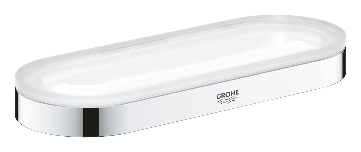 Настенная мыльница Grohe 200х75 мм прозрачное глянцевое стекло