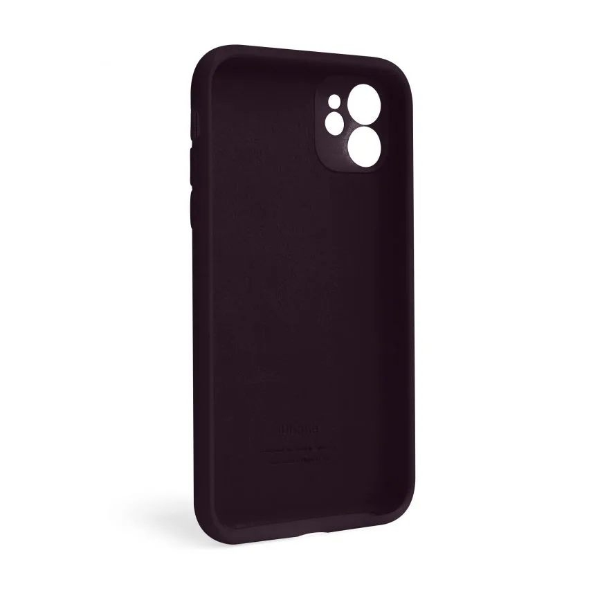 Чохол силіконовий для Apple iPhone 11 фіолетовий закрита камера