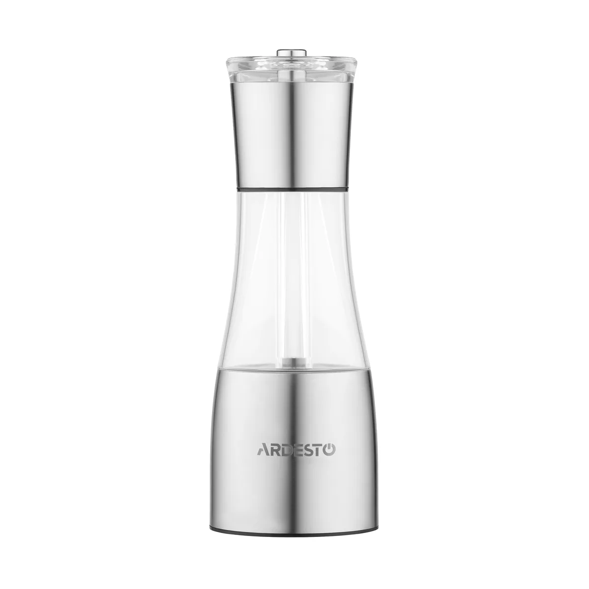 Млинок для спецій 2 в 1 ARDESTO Gemini, 140 мл, акрил, нержавіюча сталь, прозорий.