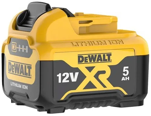 Акумулятор DeWalt 12В Li-Ion 5А·год вагою 0.42кг