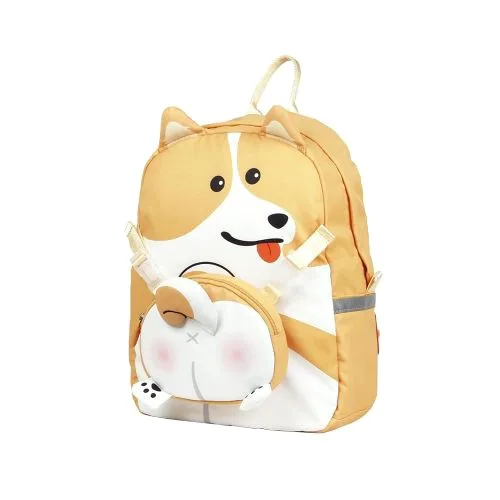 Рюкзак 2в1 Supercute Собака для дітей помаранчевий сумка рюкзак для школи та прогулянок