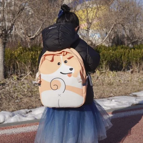 Рюкзак 2в1 Supercute Собака для дітей помаранчевий сумка рюкзак для школи та прогулянок