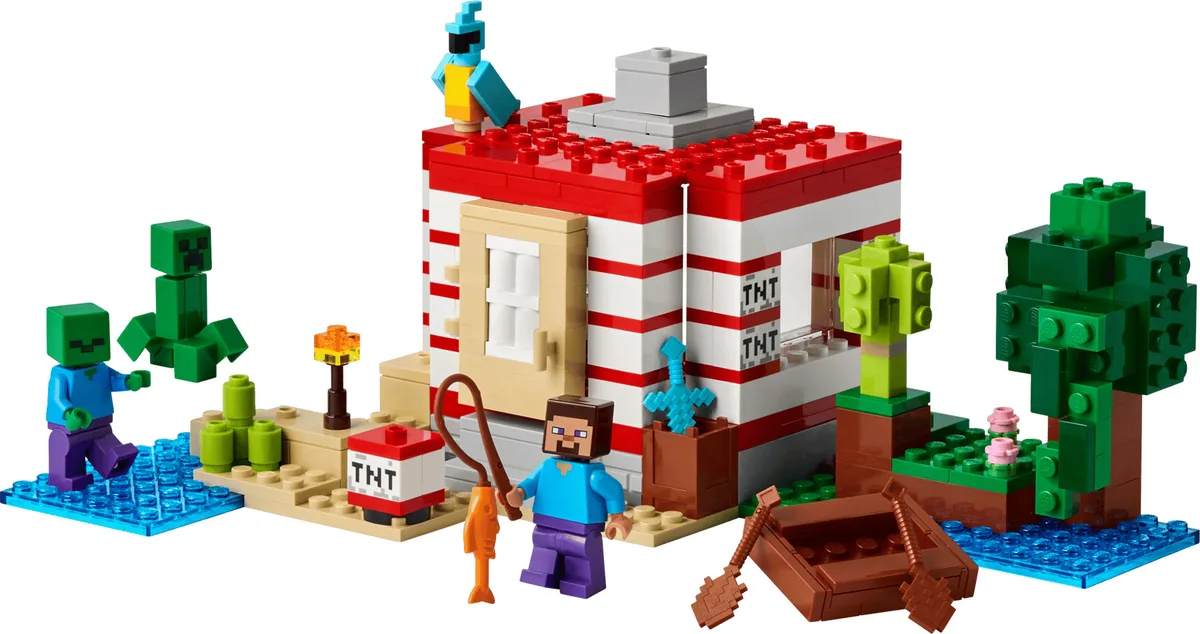 Конструктор LEGO Minecraft Будинок з вибухівки Пластик Різнокольоровий