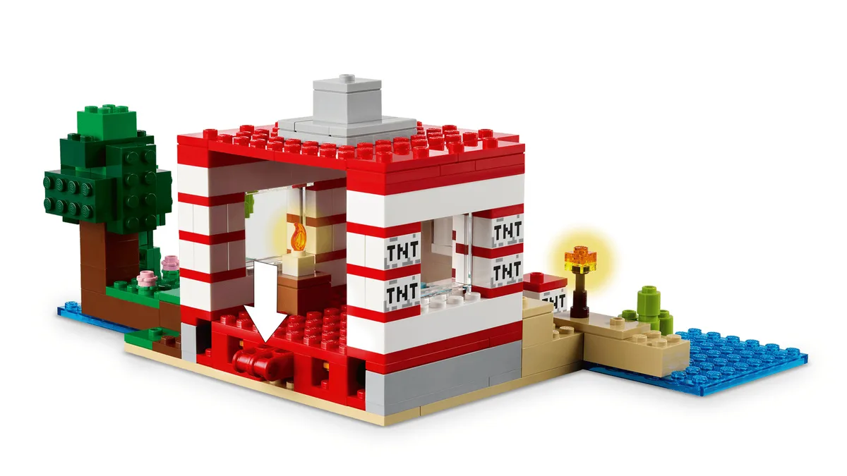 Конструктор LEGO Minecraft Будинок з вибухівки Пластик Різнокольоровий