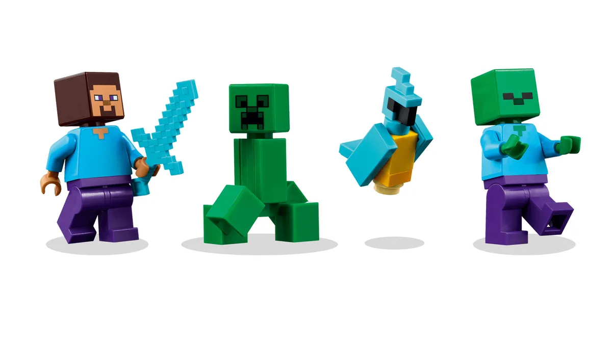 Конструктор LEGO Minecraft Будинок з вибухівки Пластик Різнокольоровий