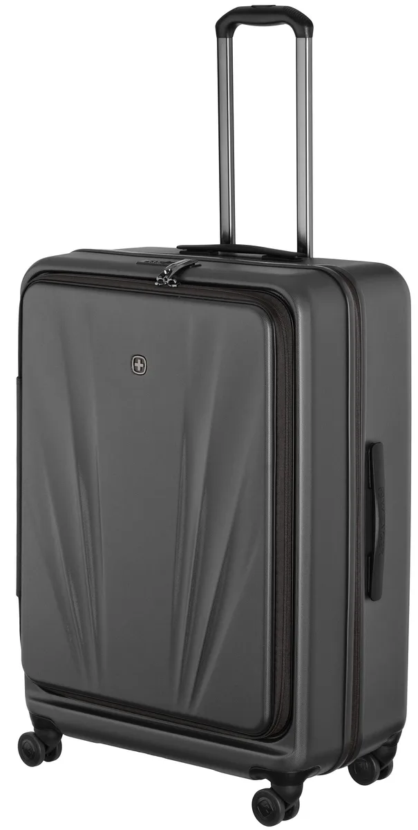 Валіза Wenger Skyon Hardside Large, велика, полікарбонат, TSA, 4 колеса, розширення, сірий