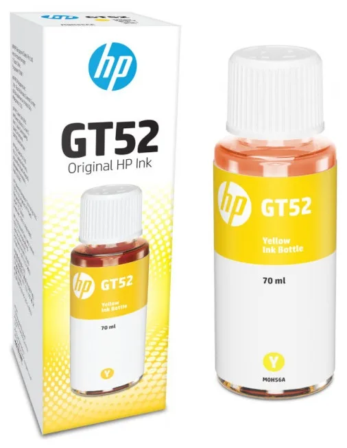 Контейнер з чорнилом HP GT52 DJ5810/5820, Ink Tank 115/315/319/410/415/419, Smart Tank 500/515/530/615/670/720/750/790 Yellow  (8000 стор)