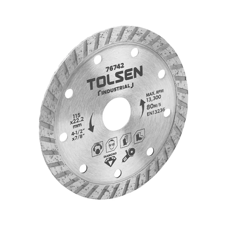 Алмазний диск Tolsen, універсальний, 125 мм x 22,2 мм.