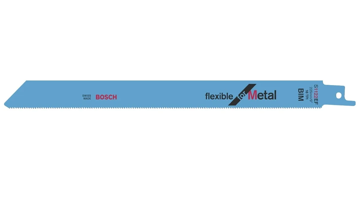 Полотно для шабельної пилки Bosch Professional по металу, S 1122 EF, 18TPI, упаковка 5 шт.