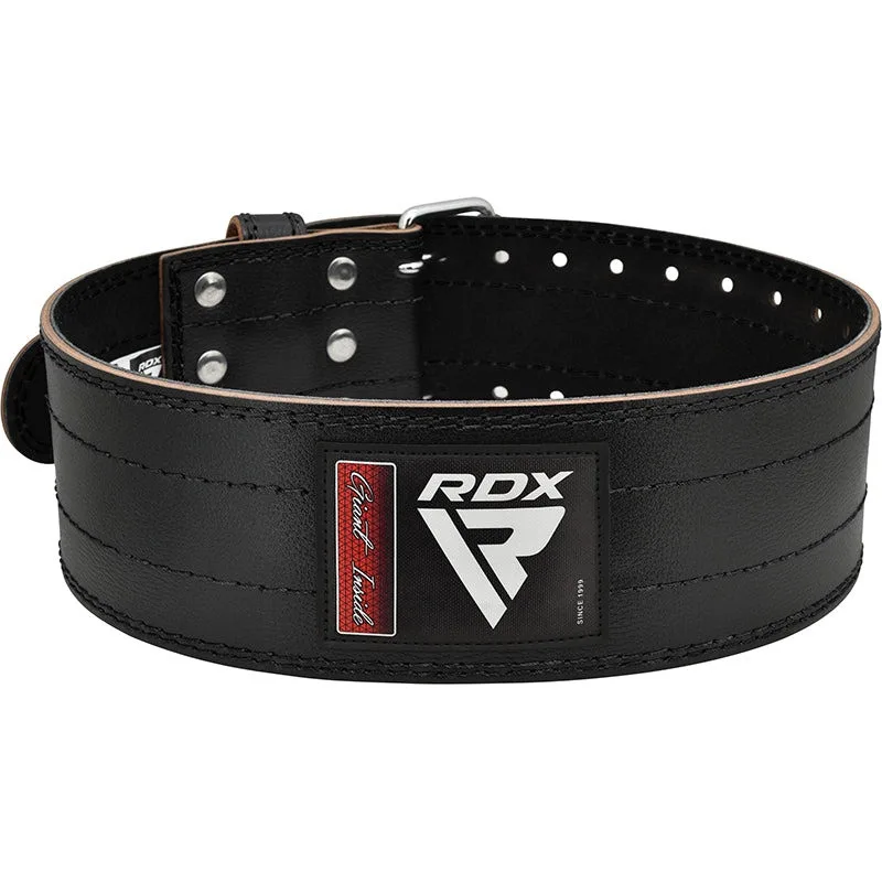Пояс для пауерліфтингу RDX Inc натуральна шкіра S чорний