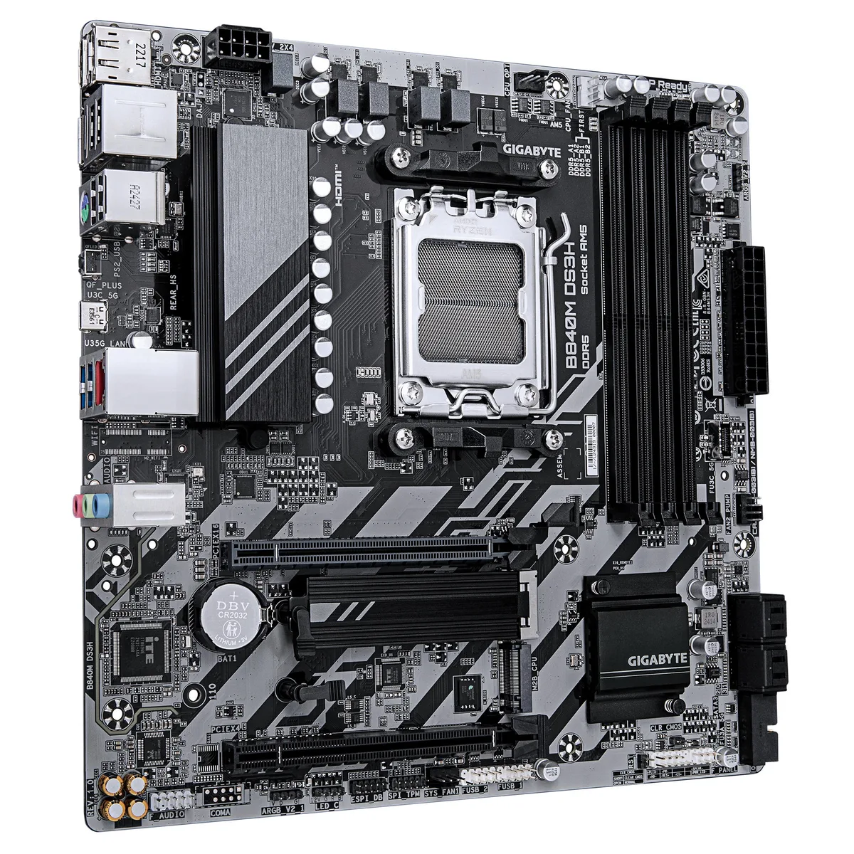 Материнская плата GIGABYTE B840M microATX AM5 DDR5 256ГБ HDMI DisplayPort
