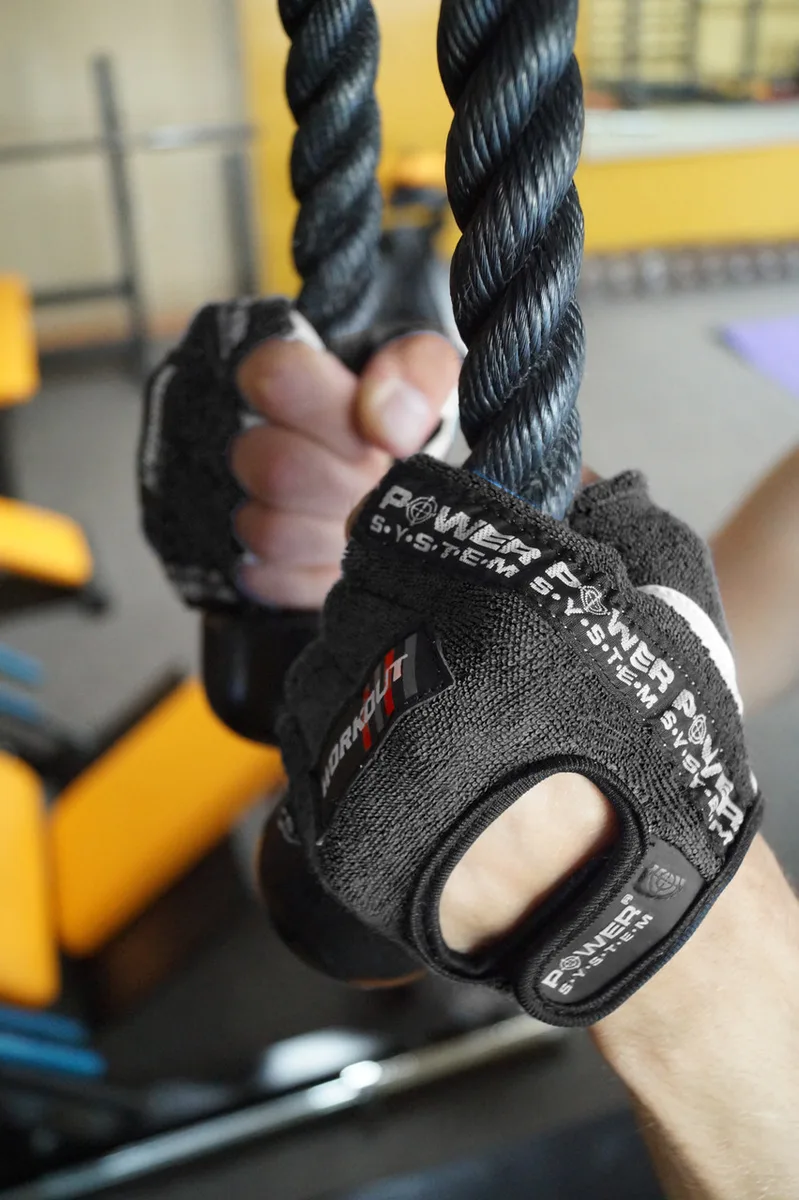Перчатки Active Point кожа XXL черные для фитнеса