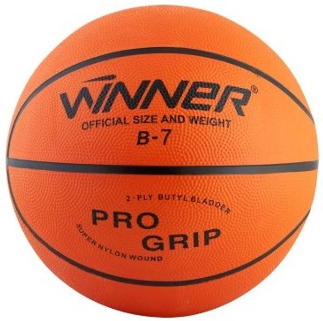 М'яч баскетбольний Winner гумовий №7 помаранчевий Pro Grip
