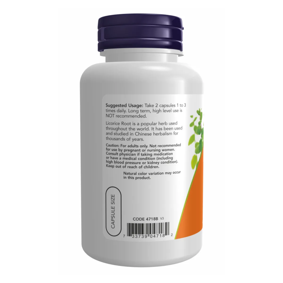Корінь солодки Now Foods 450 мг 100 капсул вегетаріанський