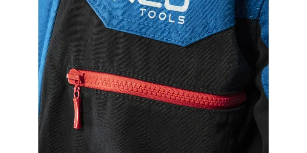 Куртка робоча Neo Tools HD+, 100% бавовна, розмір XL(54), чорний з синім.