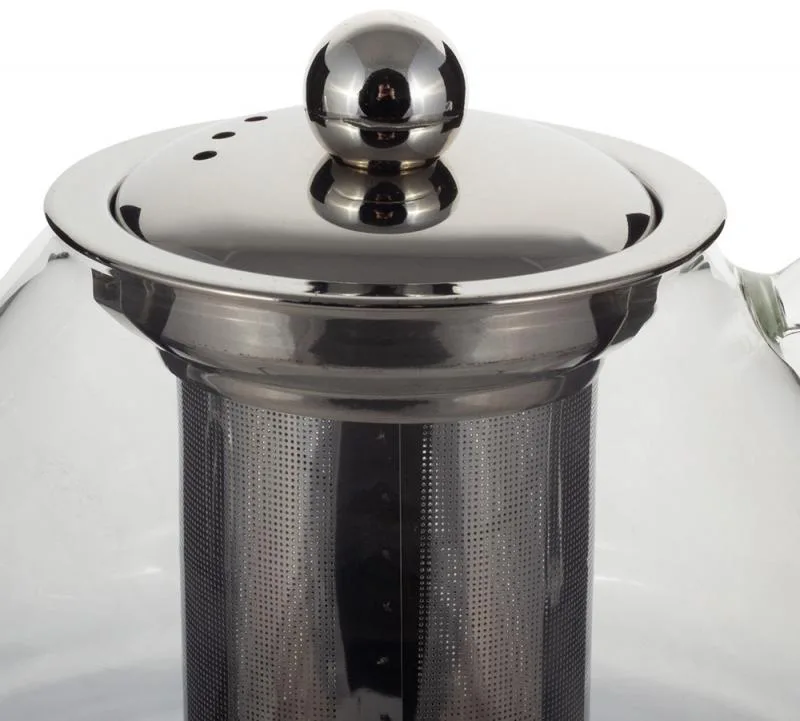 Заварювальний чайник Kamille Glass-Teapot 450 мл з боросилікатного скла з металевим ситечком
