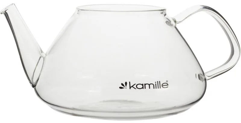 Заварювальний чайник Kamille Glass-Teapot 450 мл з боросилікатного скла з металевим ситечком