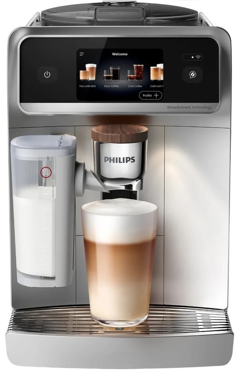 Кавоварка Philips Series 8000 Cafe Aromis, 1.9л, для зернової та меленої кави, автоматичне приготування капучино, сенсорний диспле