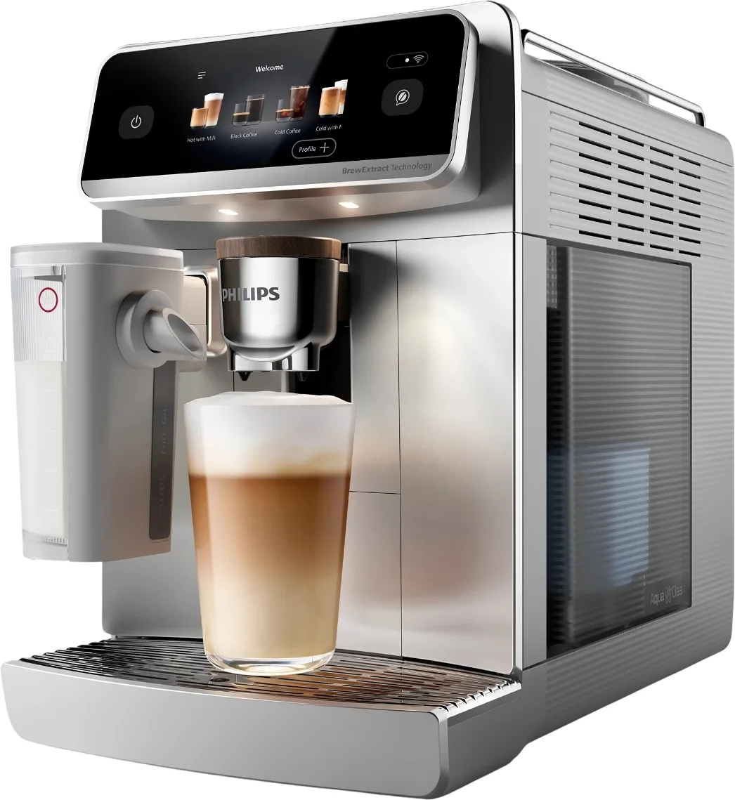 Кавоварка Philips Series 8000 Cafe Aromis, 1.9л, для зернової та меленої кави, автоматичне приготування капучино, сенсорний диспле