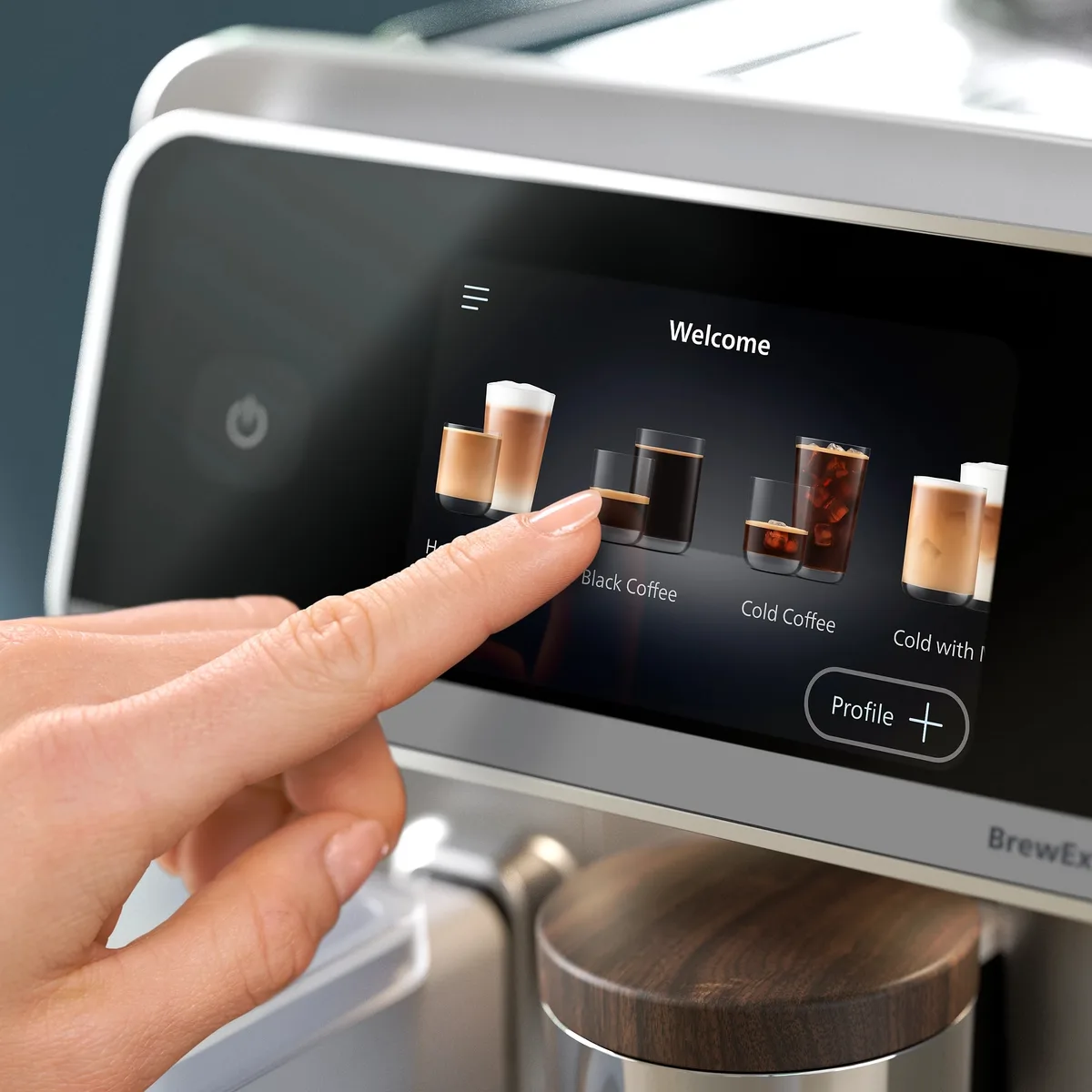 Кавоварка Philips Series 8000 Cafe Aromis, 1.9л, для зернової та меленої кави, автоматичне приготування капучино, сенсорний диспле