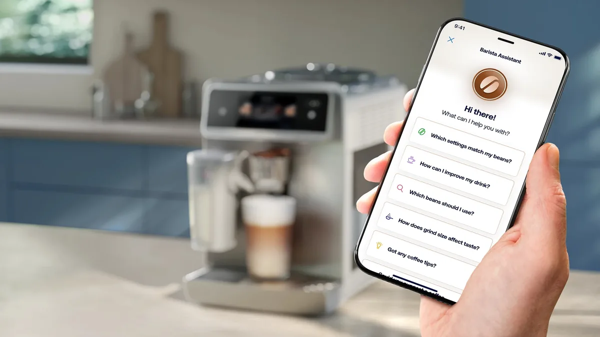 Кавоварка Philips Series 8000 Cafe Aromis, 1.9л, для зернової та меленої кави, автоматичне приготування капучино, сенсорний диспле