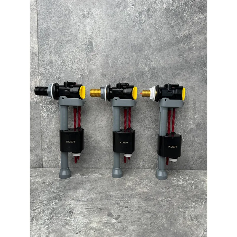 Наполнительная арматура 1/2" механическая латунь KOER KT-0107 для унитаза белая