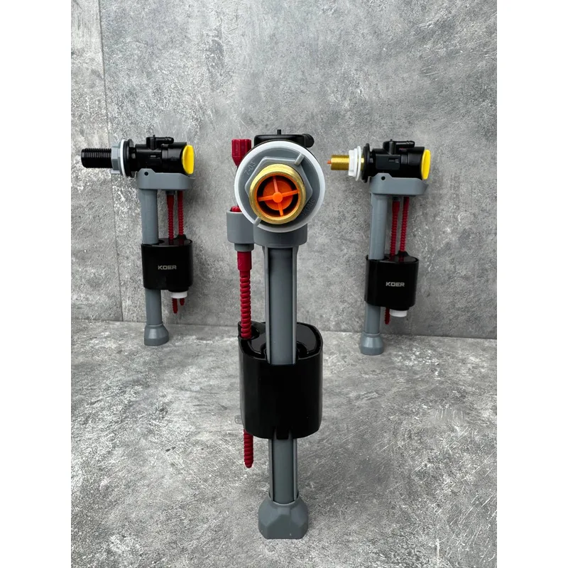 Наполнительная арматура 1/2" механическая латунь KOER KT-0107 для унитаза белая