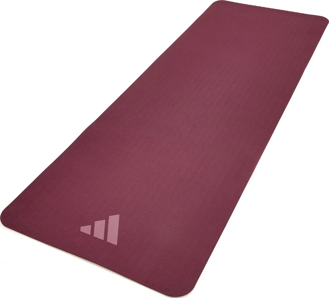 Килимок для йоги Adidas EVA 176х61 см бежевий темно-рожевий 6 мм