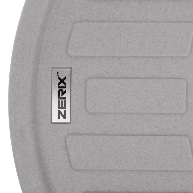 Мийка кухонна Zerix гранітна 615х495 мм сіра з крилом для посуду