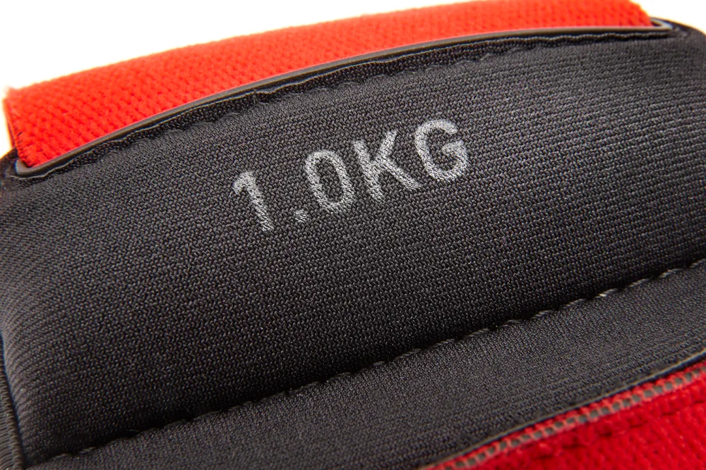 Обважнювачі зап'ястя Reebok залізний пісок 1,0 кг чорний червоний