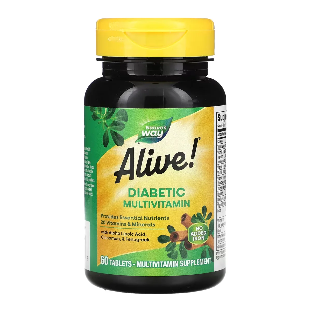 Мультивитамины Diabetic Multivitamin Nature's Way 60 таблеток с железом и антиоксидантами