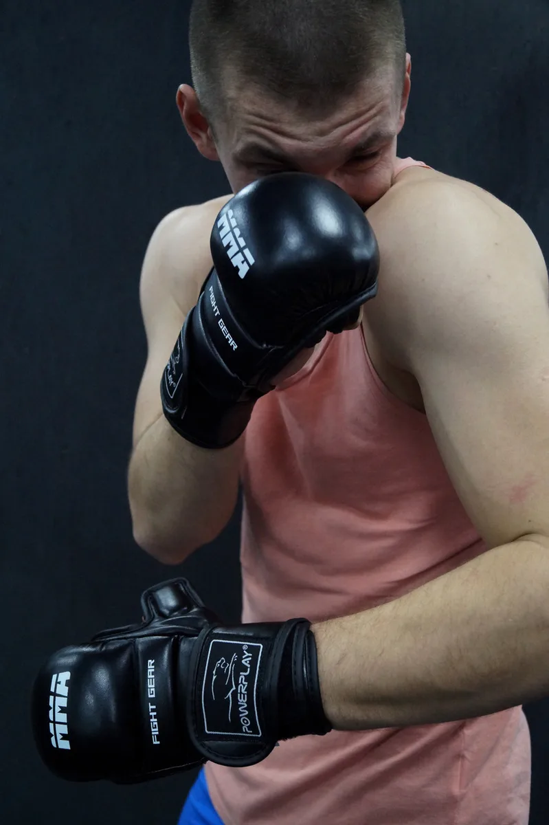 Перчатки для MMA Active Point искусственная кожа XS черные