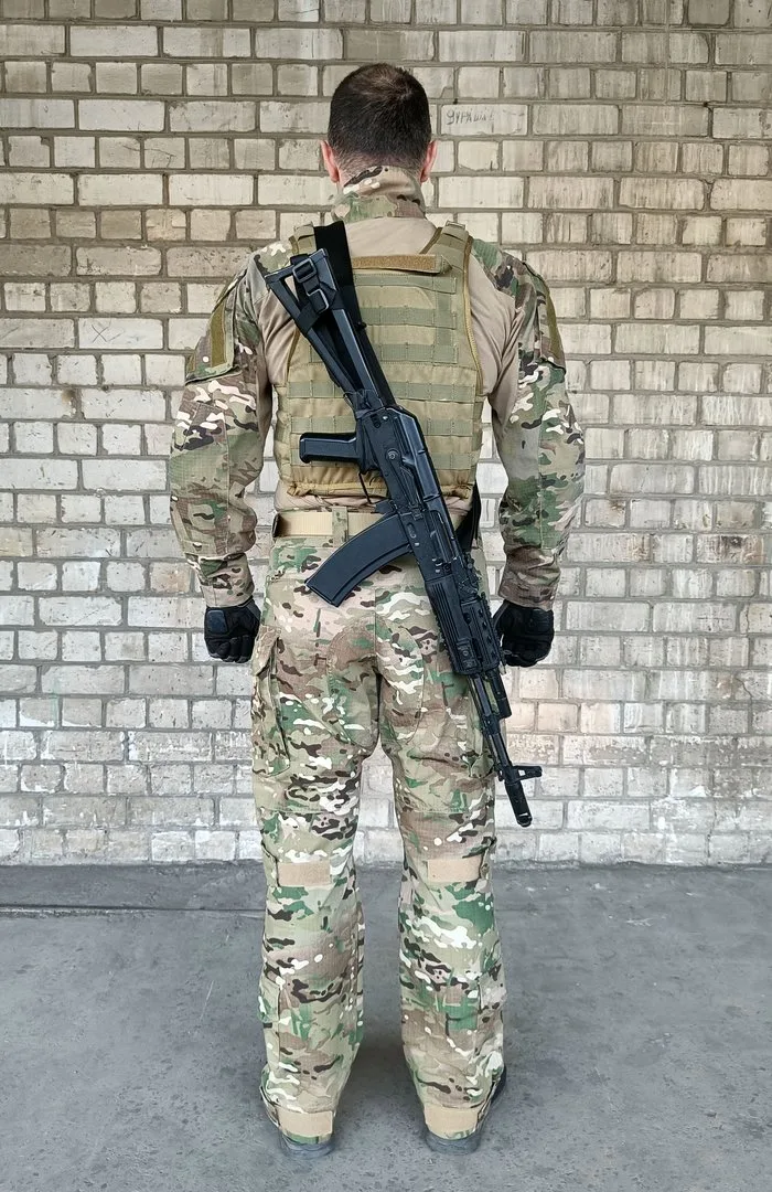 Ремінь зброї тактичний EasyFit поліпропілен 124-198 см чорний