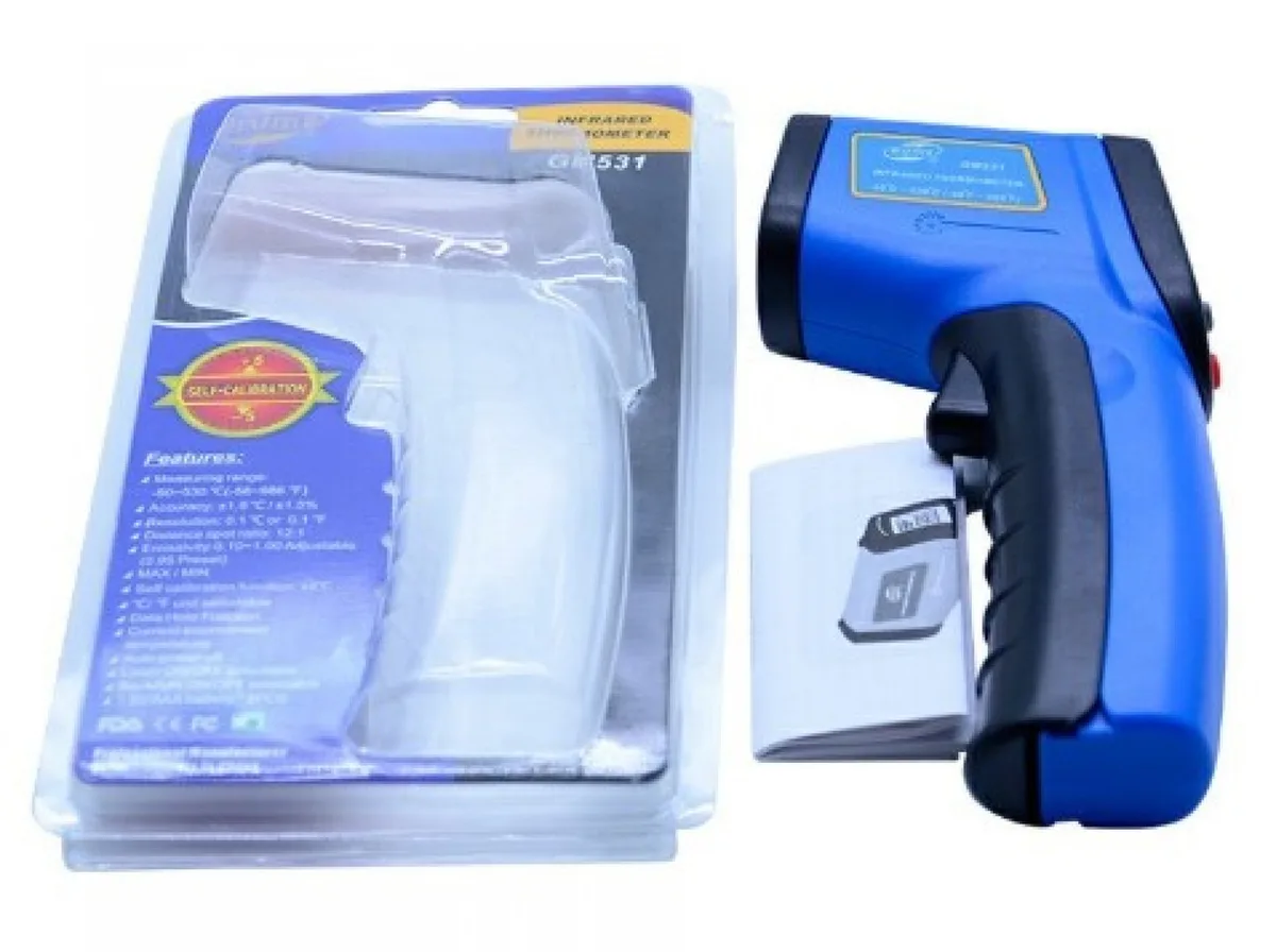 Інфрачервоний пірометр Benetech GM531 -50-530°C 12:1 синій