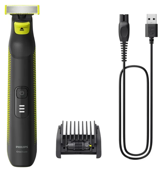 Тример Philips для бороди і вусів нержавіюча сталь 20х13х6 см жовтий чорний