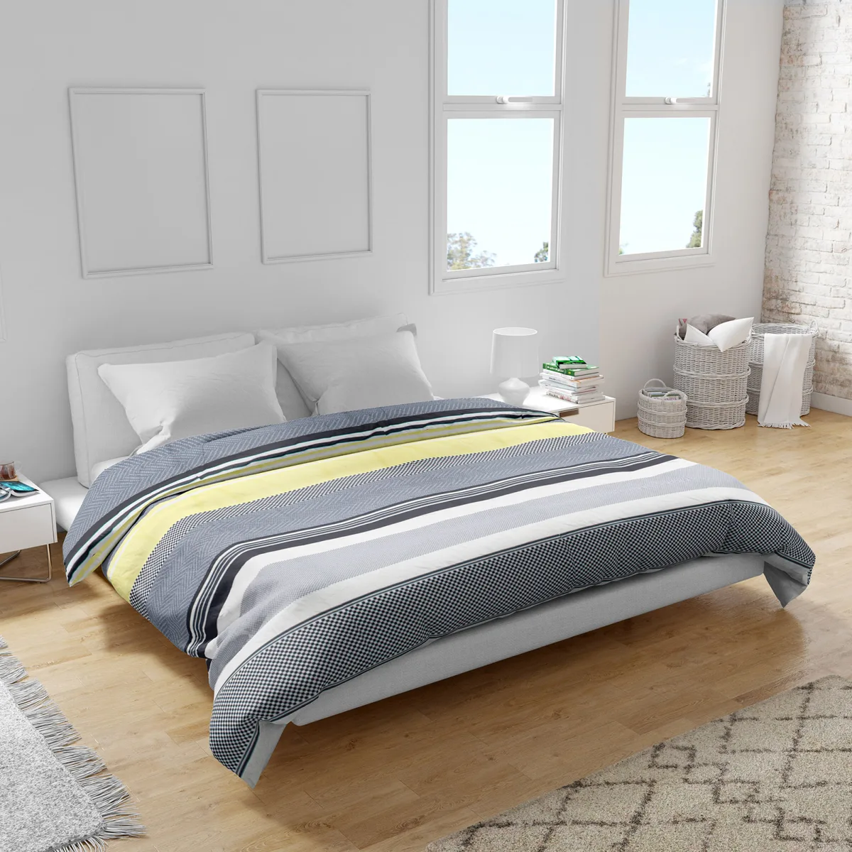 Підковдра Home Line ранфорс 205х220 см Шахівниця
