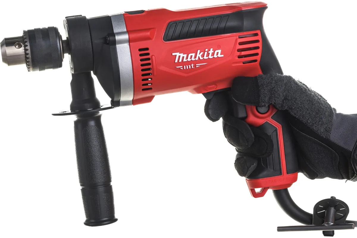 Ударна дриль Makita 710Вт з зубчастим патроном 13мм для свердління і загвинчування електродриль 2.1кг