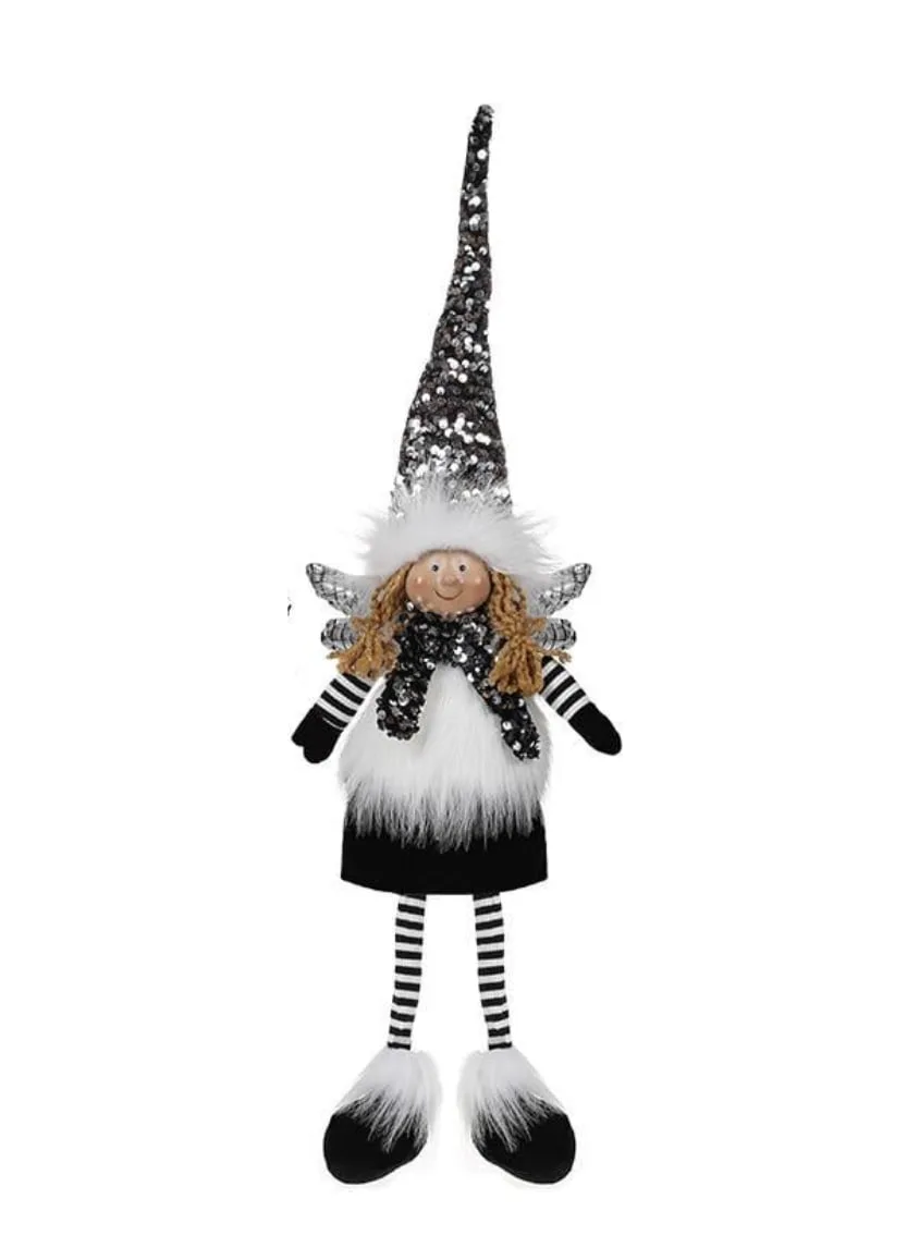 М'яка іграшка Bona тканина 16х10х65 см Ангел Black&White сидячий