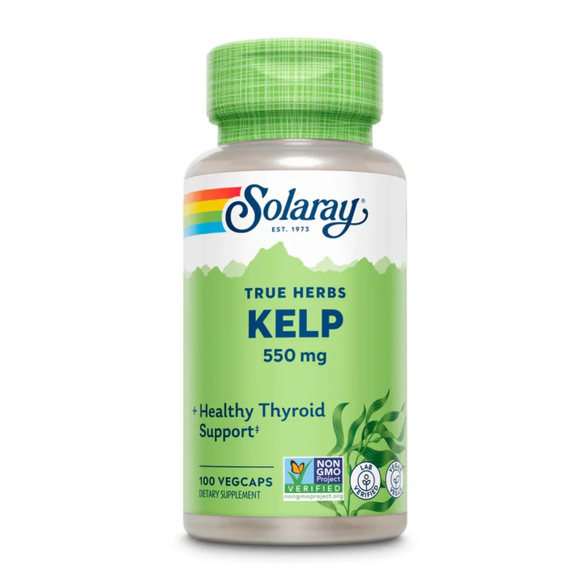 Kelp Seaweed Solaray Вегетарианские капсулы 550 мг 100 шт