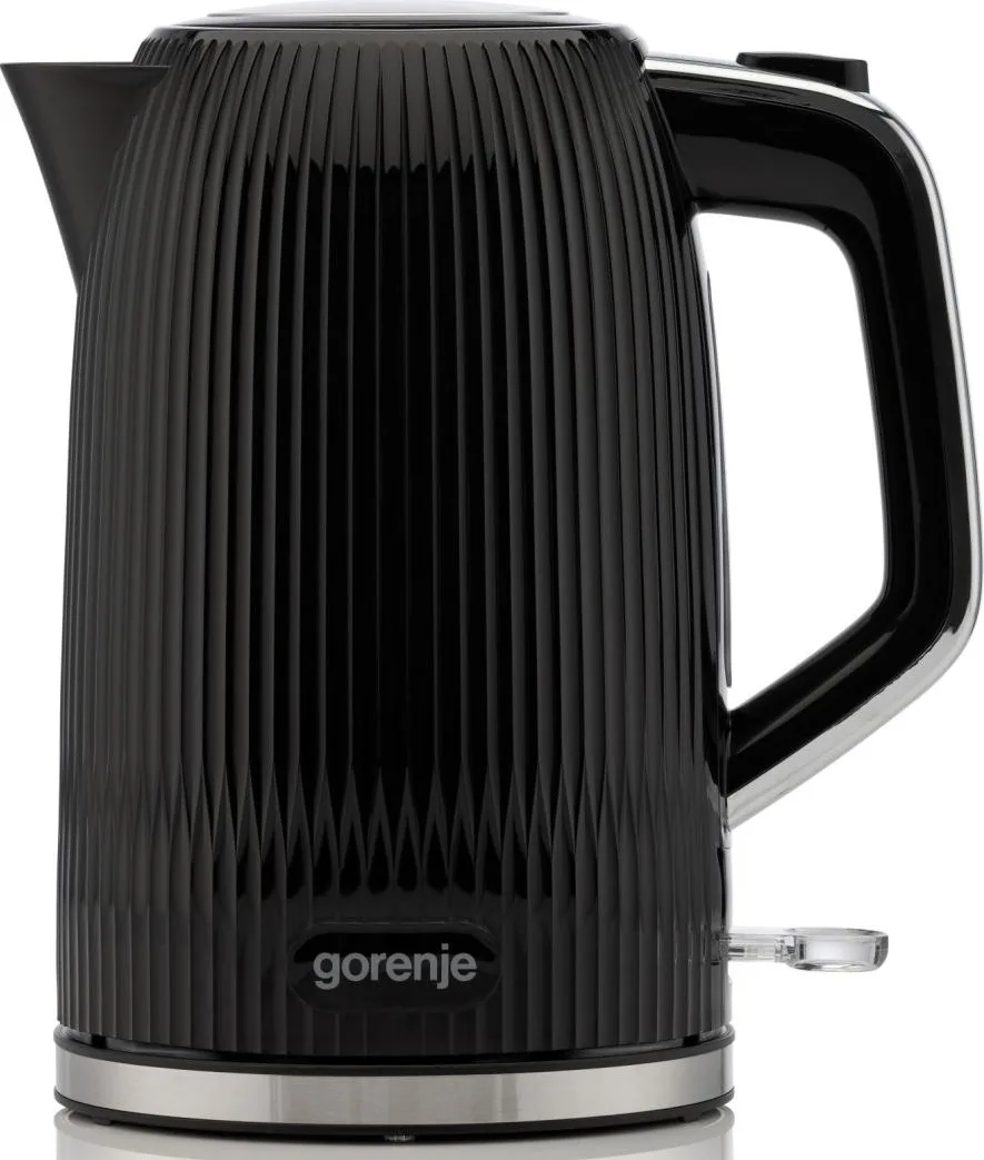 Електрочайник Gorenje 1.7л з контролем Strix, матовий чорний.