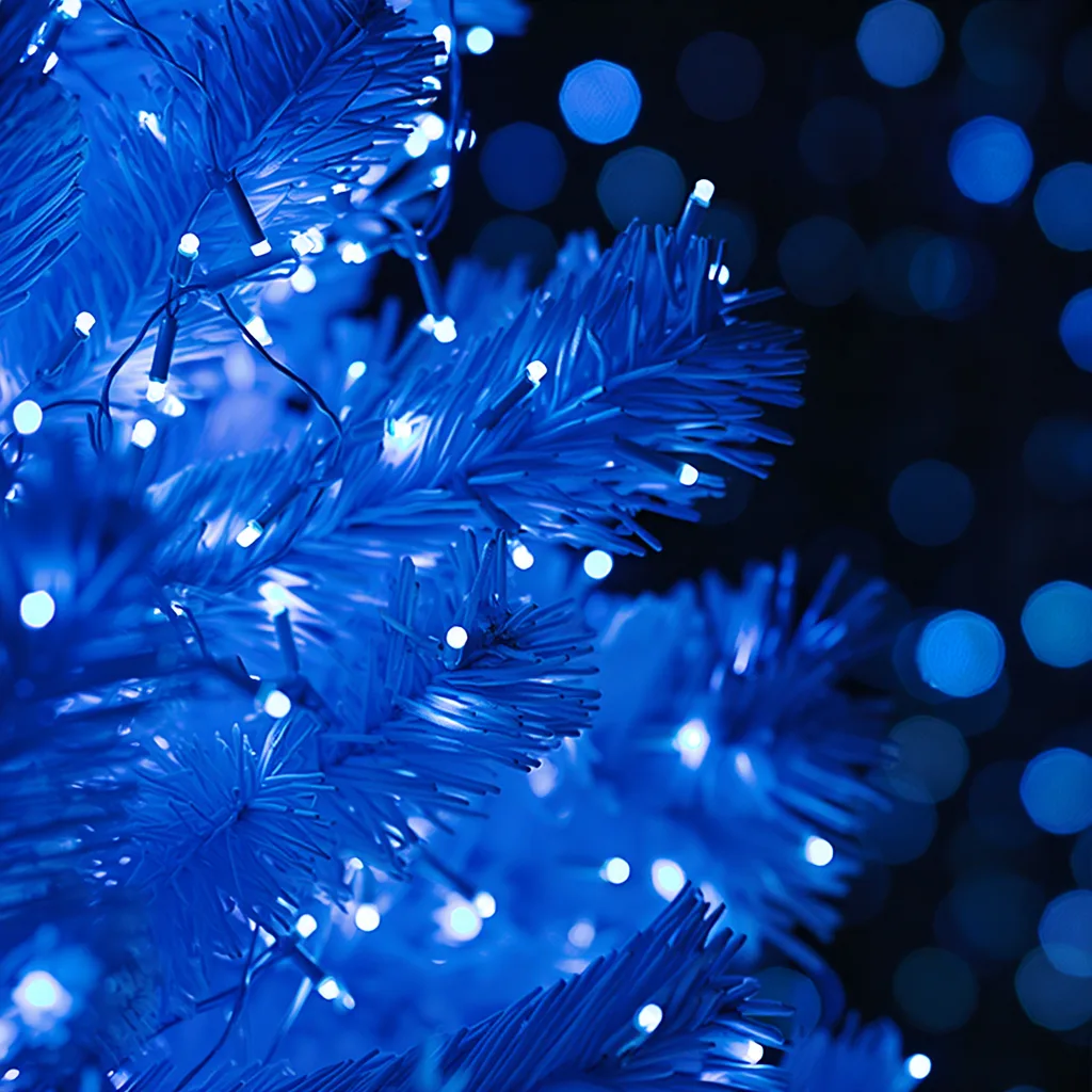 Гірлянда світлодіодна 1000 LED 100 м білий провід синій