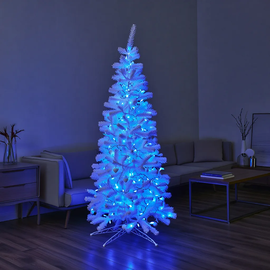 Гірлянда світлодіодна 1000 LED 100 м білий провід синій