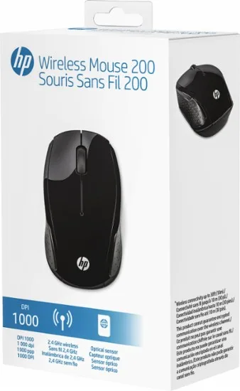 Миша HP 200, WL, чорний