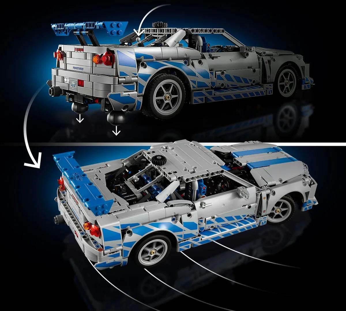 Конструктор LEGO Technic Двойной форсаж Автомобиль Nissan Skyline GT-R (R34)