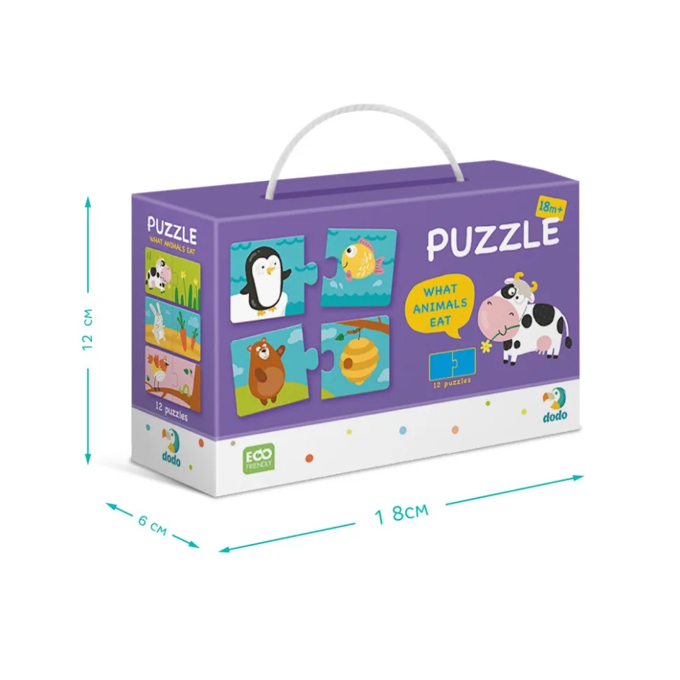 Дитячий пазл DoDo Toys картон 24 елементи 6,5х6,5 см