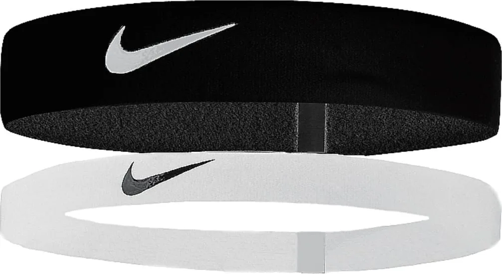 Пов'язка на голову NIKE спандекс 62% нейлон 38% унісекс чорний білий One Size