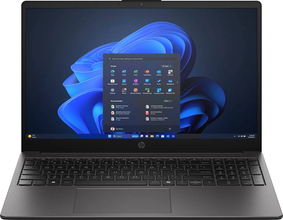 Ноутбук HP 15.6" IPS FHD чорний Intel Core 7 32ГБ SSD 1ТБ