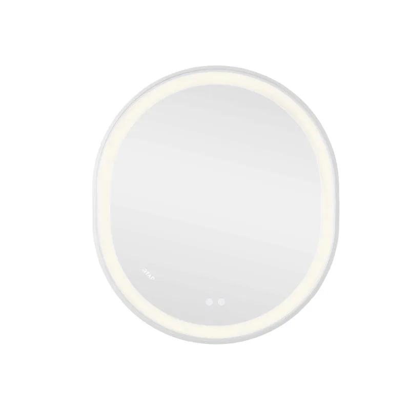 Дзеркало з LED-підсвічуванням Qtap GE1W сенсорне 800х700 мм овальне для ванної кімнати